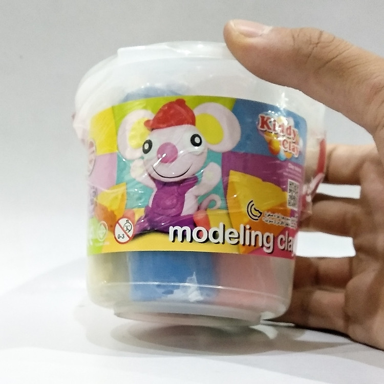 Đất Nặn 5 Màu Kiddy Clay BK4005 Chính hãng Ưu đãi - Hình ảnh 2