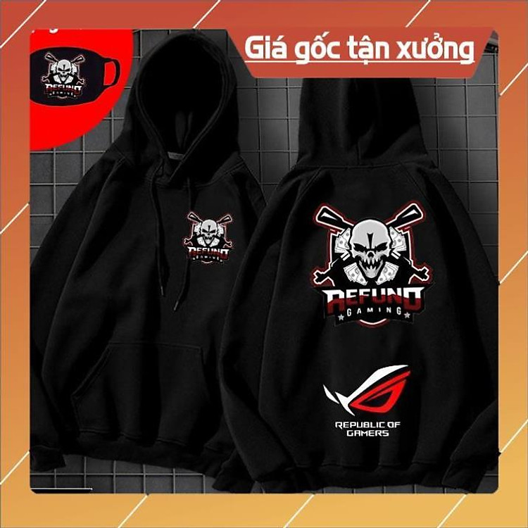 HOODIE REFUND GAMING tặng kèm bịt mặt PUBG cực ngầu