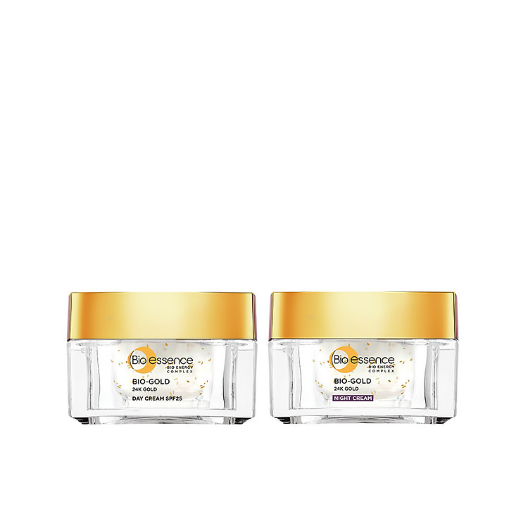 Combo ngăn lão hóa Bio-essence Bio-Gold Kem dưỡng ngày + đêm (40gr x2)