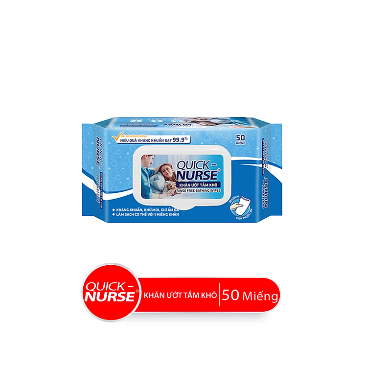 Chọn mua tại Shopee: Combo Khăn Giấy Ướt Quick-Nurse 50 miếng mua giá tốt nhất tại Shop Mall