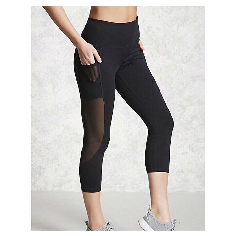 Quần phối lưới tập gym, yoga MS22