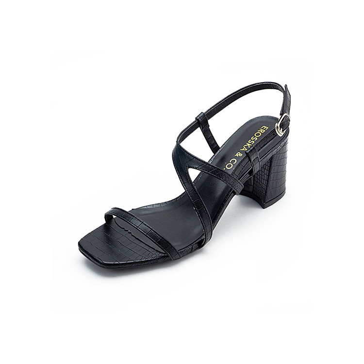 Giày nữ, giày cao gót Erosska phối dây thời trang thanh lịch cao 7cm - EM034