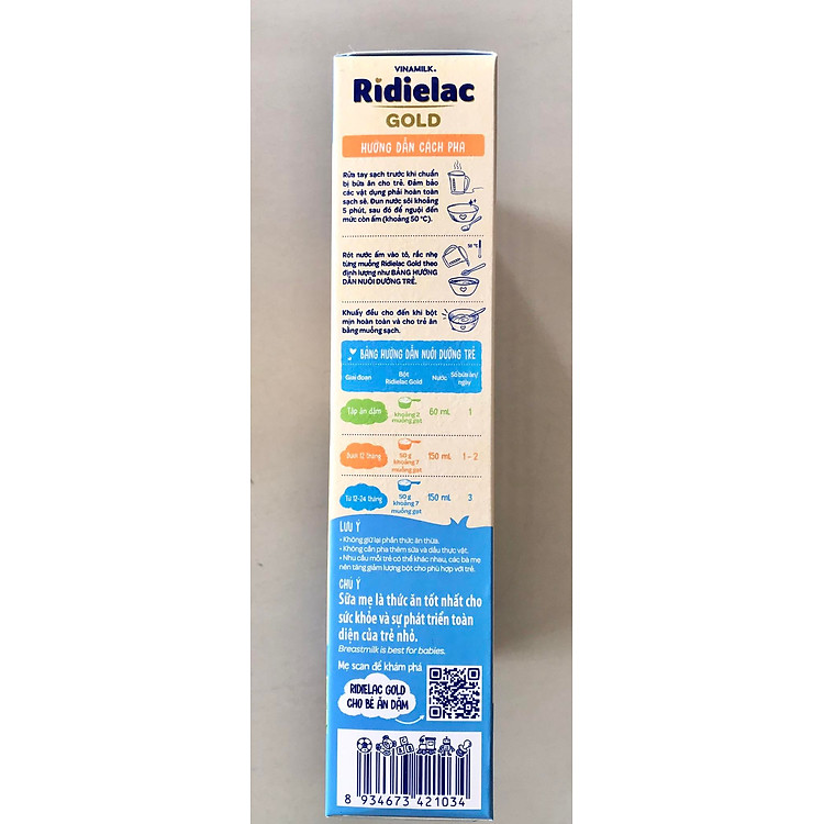 Bột Ăn Dặm Vinamilk Ridielac 200g Hàng chuẩn Ưu đãi - Hình ảnh 4