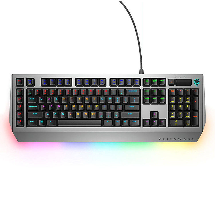 Bàn Phím Cơ Có Dây Alienware AW768 Pro Gaming RGB Brown Switch Full-size - Hàng Chính Hãng