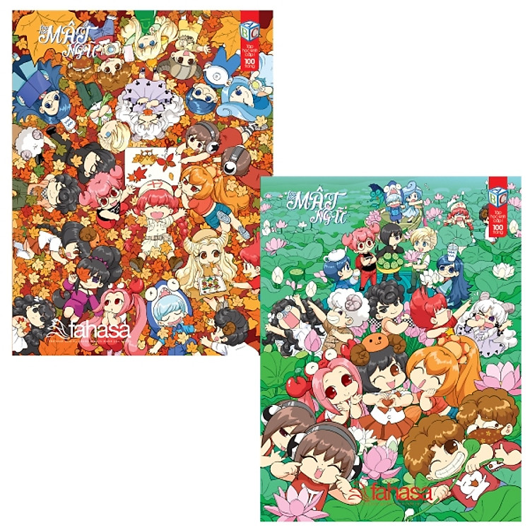 Bộ 10 Tập Lớp Học Mật Ngữ - 100 Trang - 4 Ô Ly (2 Mẫu Bìa Ngẫu Nhiên T