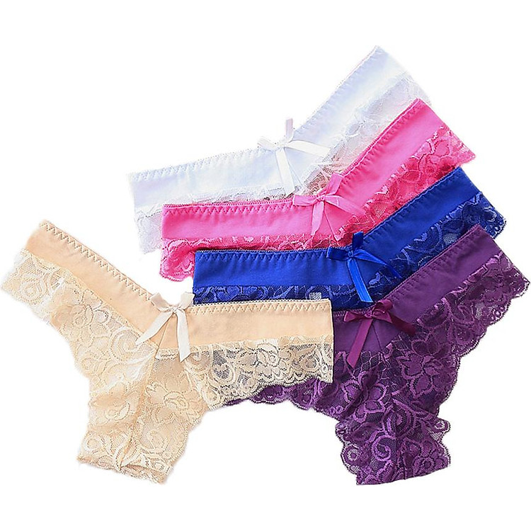 Combo 5 Quần lót ren, quần lọt khe ren nữ sexy - ZQ6815 (Màu ngẫu nhiên)