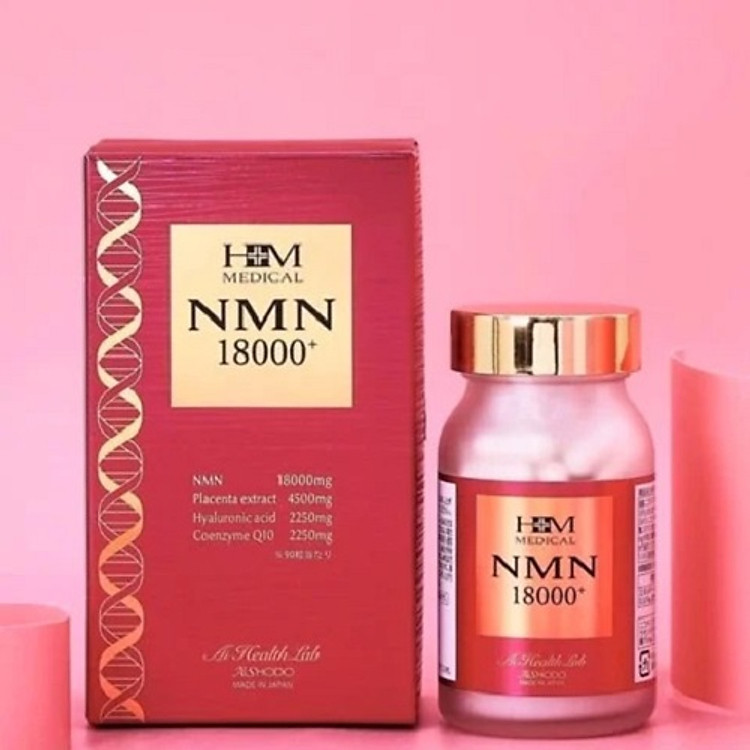 Viên Uống NMN 18000 Plus Ai Health Lab Aishodo - Trẻ Hóa Làn Da