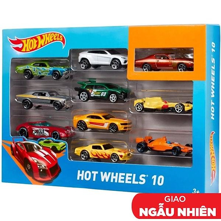 Mua tại Tiki: Bộ 10 Siêu Xe Hot Wheels Nhiều Màu Chính hãng Giá tốt