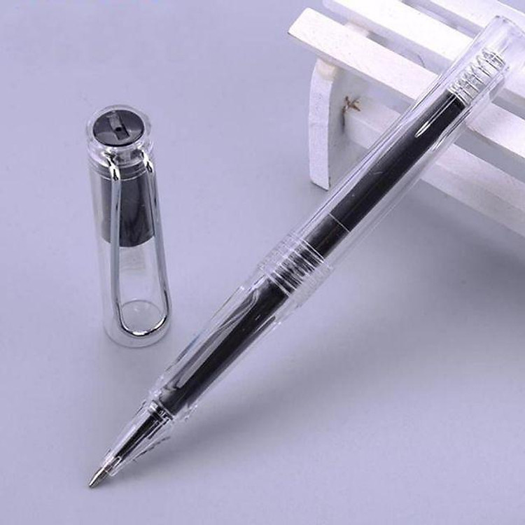 Bút Ký Gel Vỏ Trong Suốt VEYRON PM152A - Mực Xanh - Ảnh 3