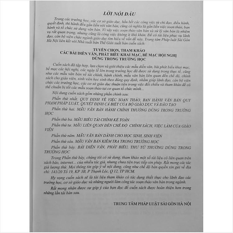 Tuyển Chọn Diễn Văn, Phát Biểu Khai Mạc, Bế Mạc Hội Nghị Dùng Trong Trường Học - Ảnh 3