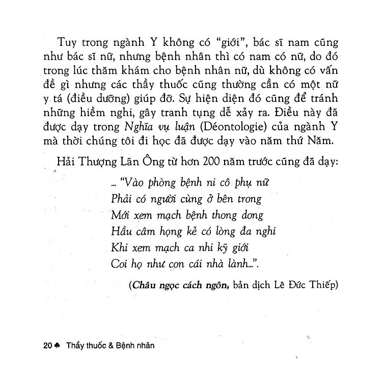 Thầy Thuốc Và Bệnh Nhân (Tái Bản 2019) - Ảnh 7