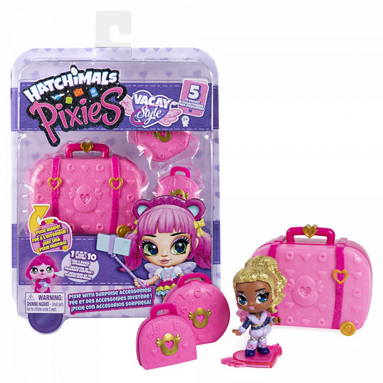 Đồ chơi dành cho trẻ em HATCHIMALS Vali thời trang du lịch Pixie 6056546