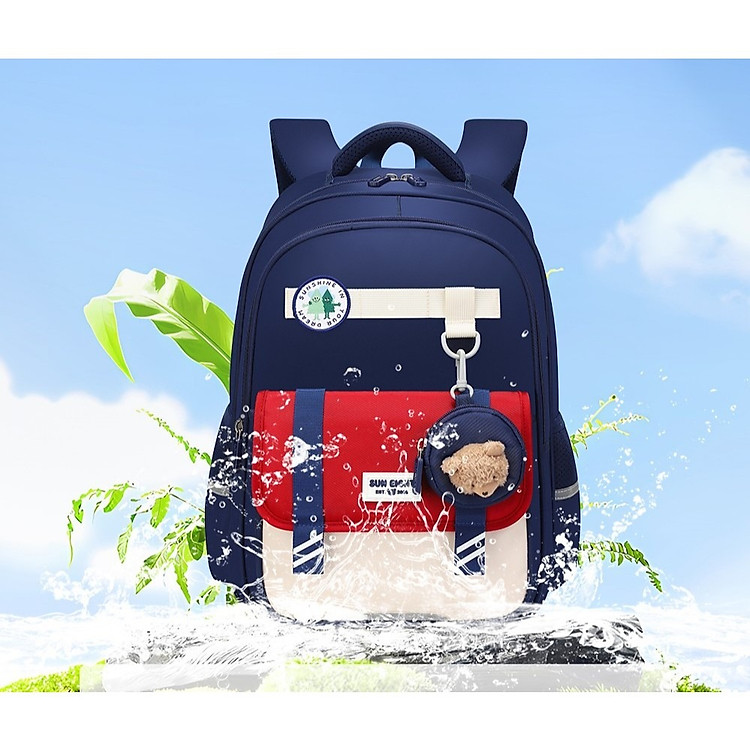 Balo học sinh SUN EIGHT (siêu nhẹ, chống gù, chống thấm nước) - Ảnh 5