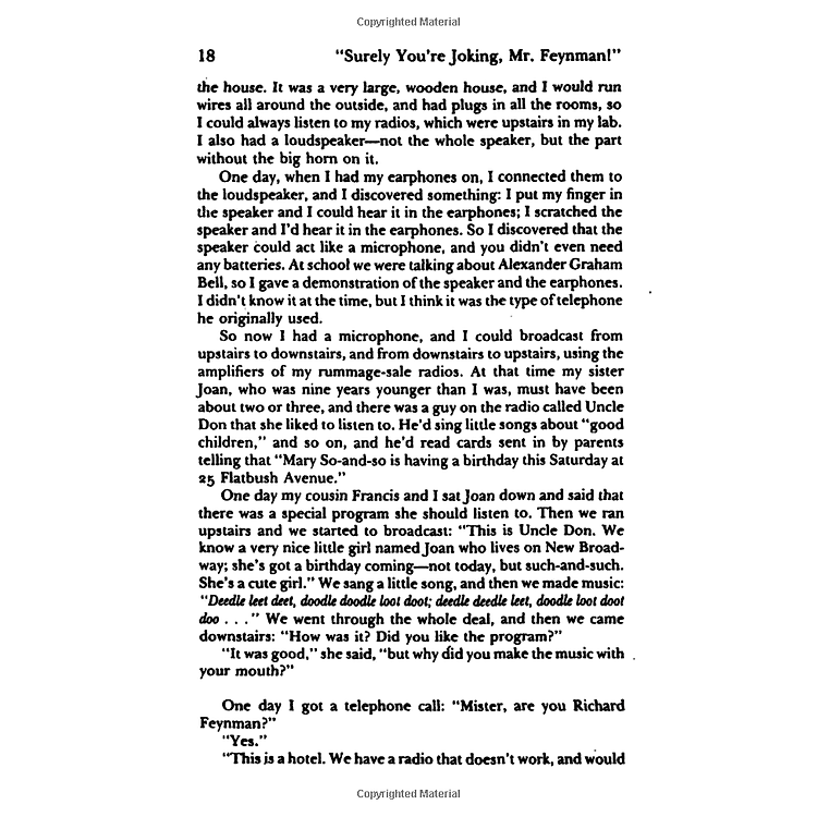 Surely You're Joking, Mr. Feynman!": Adventures of a Curious Character as Told to Ralph Leighton - Ảnh 2