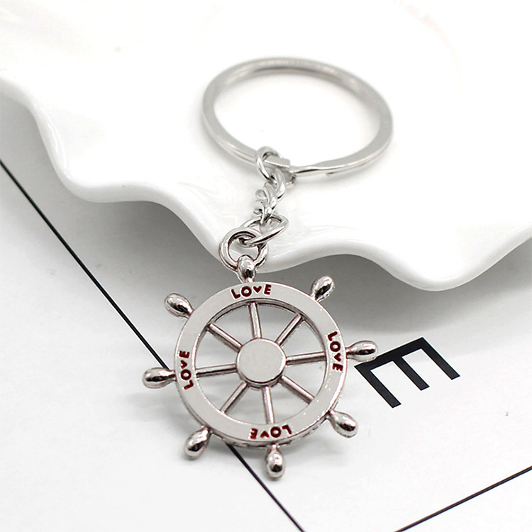 Móc Chìa Khóa Bánh Lái Love Mỏ Neo Xinh Xắn - Ảnh 3