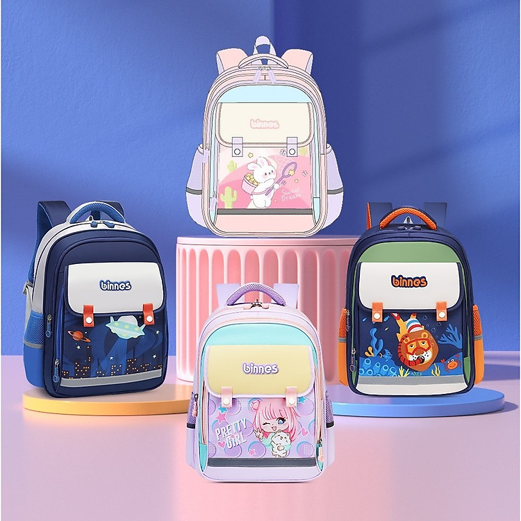 Balo học sinh BINBES BNS-5018 siêu nhẹ, chống gù, chống thấm nước - Ảnh 6