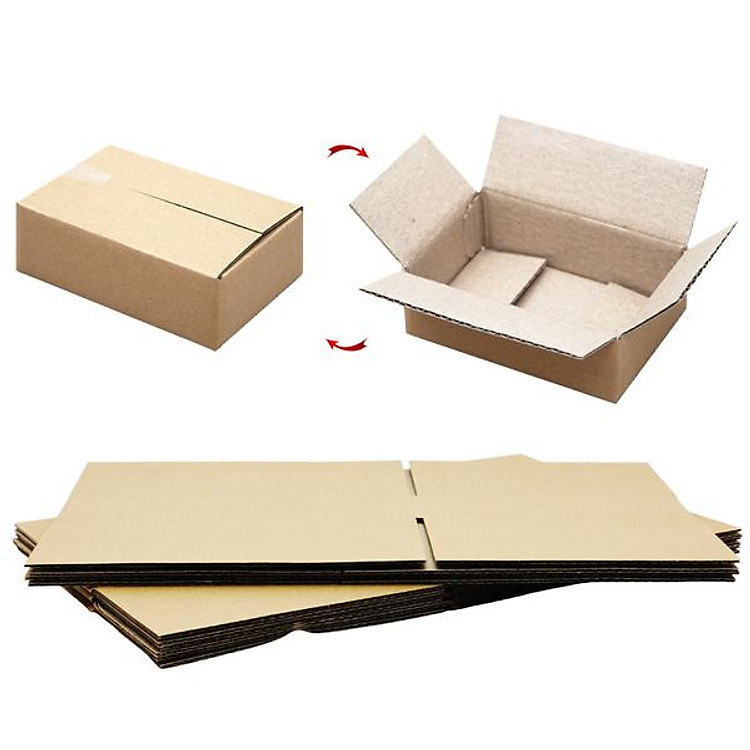 Bộ Thùng Carton Đóng Hàng 12 x 8 x 4 cm (5 chiếc)