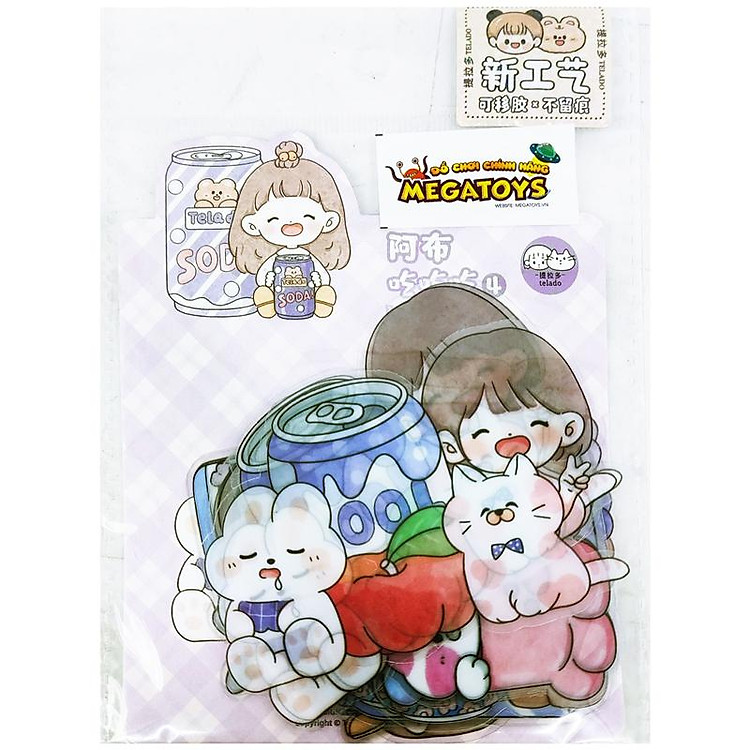 Sticker Cô Gái Abu Chi Chi (40 chiếc) - Ảnh 5