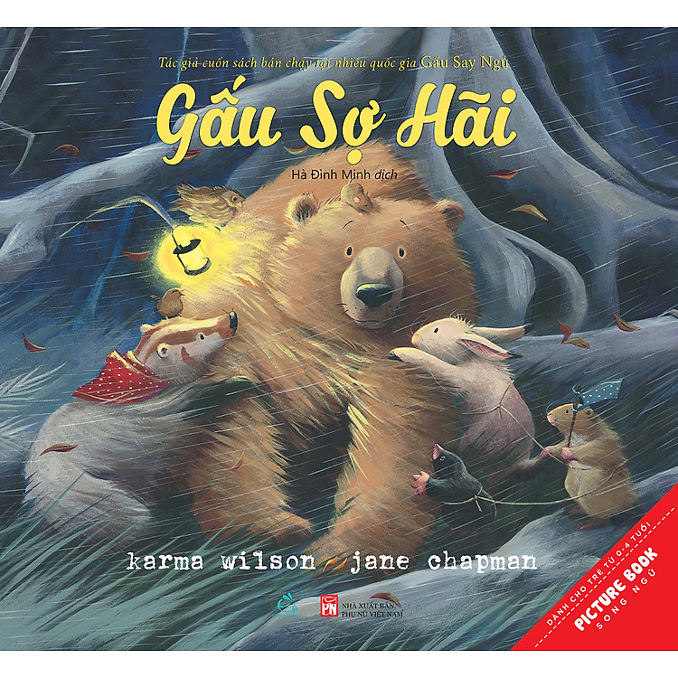 Sách tranh song ngữ Gấu sợ hãi - Ehomebooks