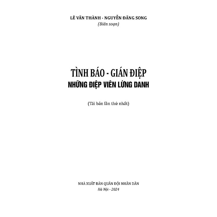 Tình Báo Gián Điệp - Những Điệp Viên Lừng Danh (Tái bản 2025) - Ảnh 3