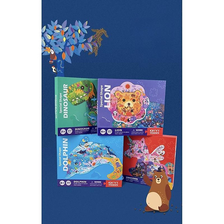 Bộ xếp hình khủng long 500 mảnh Chính hãng Ưu đãi - Hình ảnh 4