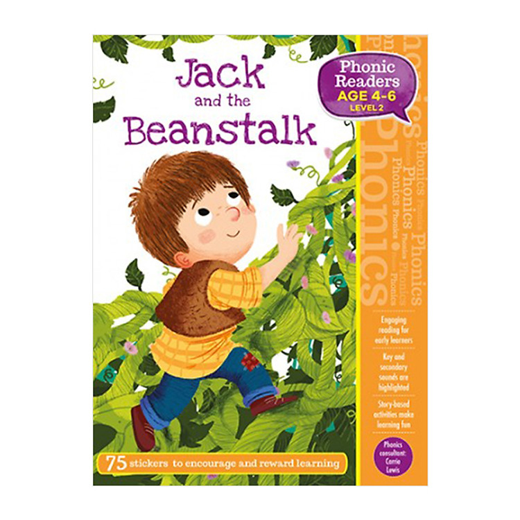 Sách Phonic Readers Age 4-6 Level 2: Jack and the Beanstalk
