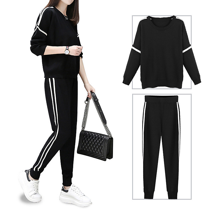 Set Bộ Quần áo thu đông nữ TinoFun mã TT37 dáng thể dục thể thao hàn quốc đẹp bao gồm áo khoác hoodie và quần jogger