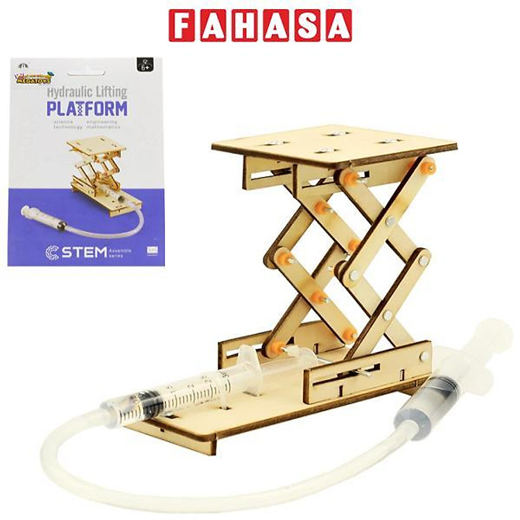 Đồ Chơi Lắp Ráp 3D STEM Bằng Gỗ - Hydraulic Lifting Plantform - Thiết Bị Nâng Thủy Lực - Chuang Huang CH2042