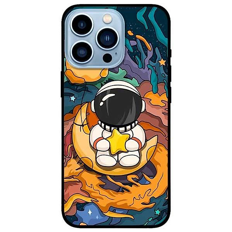Ốp lưng dành cho Iphone 13 Mini - Iphone 13 - Iphone 13 Pro - Iphone 13 Pro Max - Du Hành Ôm Sao Vàng
