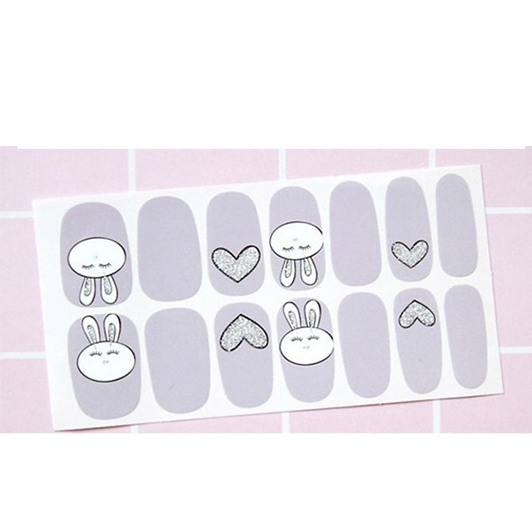 2 Miếng Dán Móng Tay Nail Wraps Purple