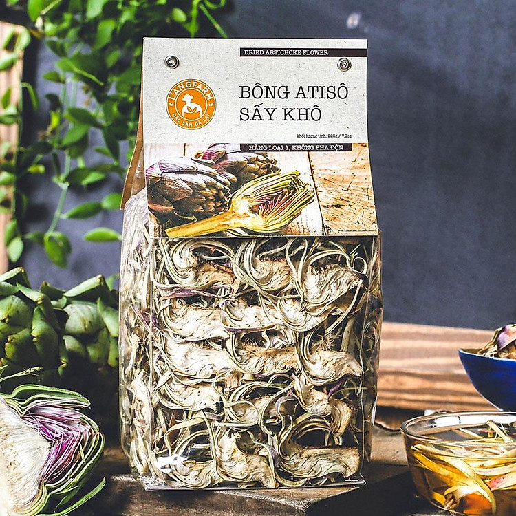 Bông atisô sấy khô L'angfarm, 225g, bịch