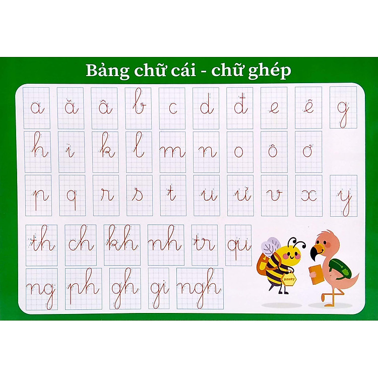 Bảng Âm Vần Lớp 1 - Bảng Chữ Cái - Chữ Ghép - Ảnh 2