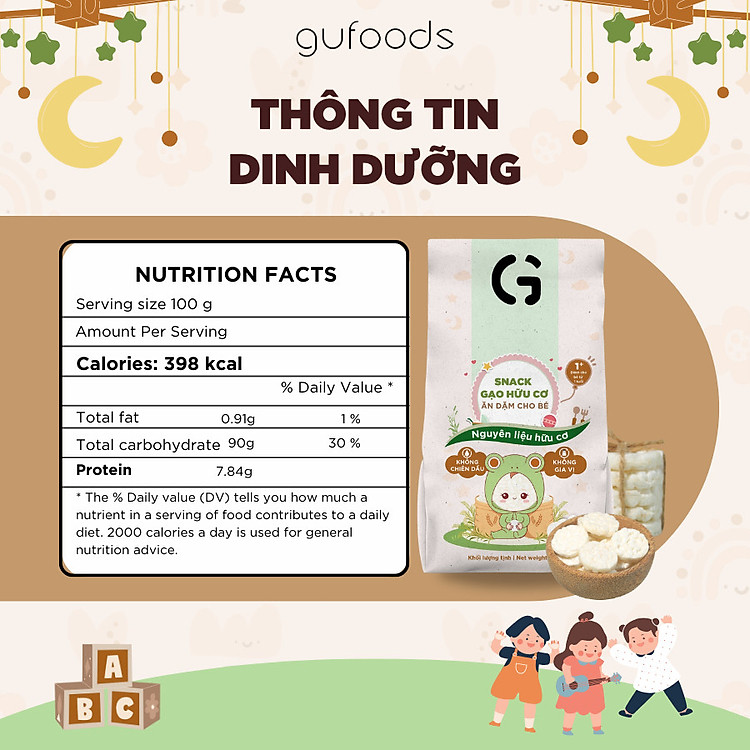 Mua Bánh Snack Ăn Dặm Hữu Cơ GUfoods 40g Đảm bảo Giá rẻ - Hình ảnh 3