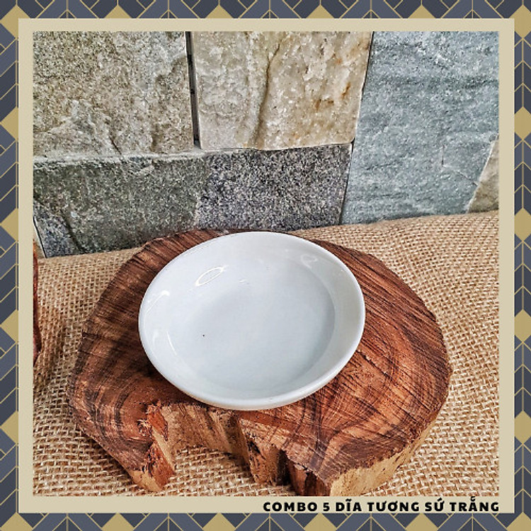 COMBO 5 DĨA TƯƠNG SỨ TRẮNG