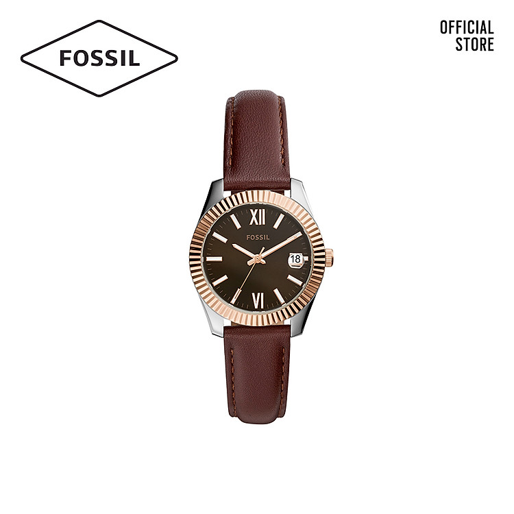 Đồng hồ nữ FOSSIL Scarlette Mini dây da ES4822 - nâu