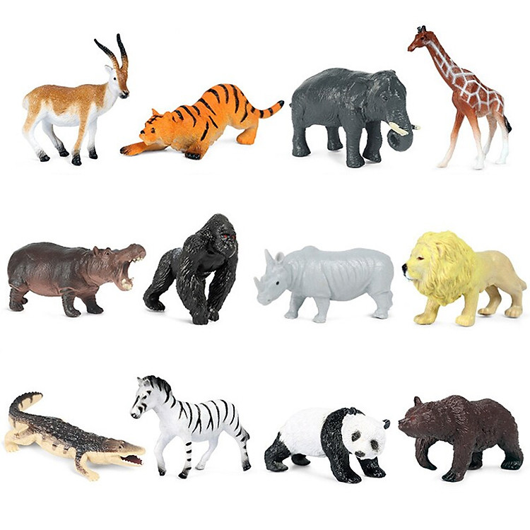 Bộ 12 đồ chơi Động Vật hoang dã Chính hãng Tiết kiệm - Hình ảnh 5