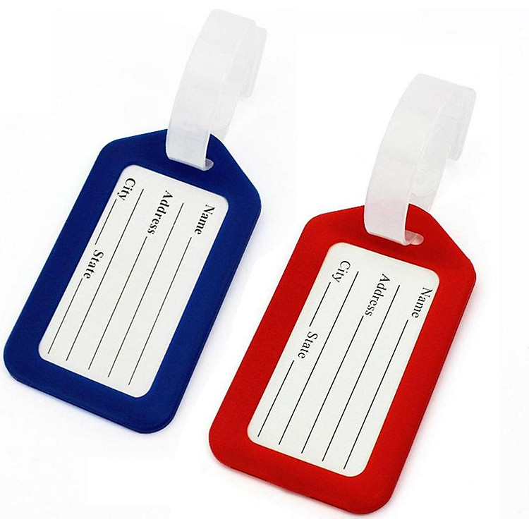 Combo 2 thẻ treo vali du lịch bằng nhựa (giao màu ngẫu nhiên)