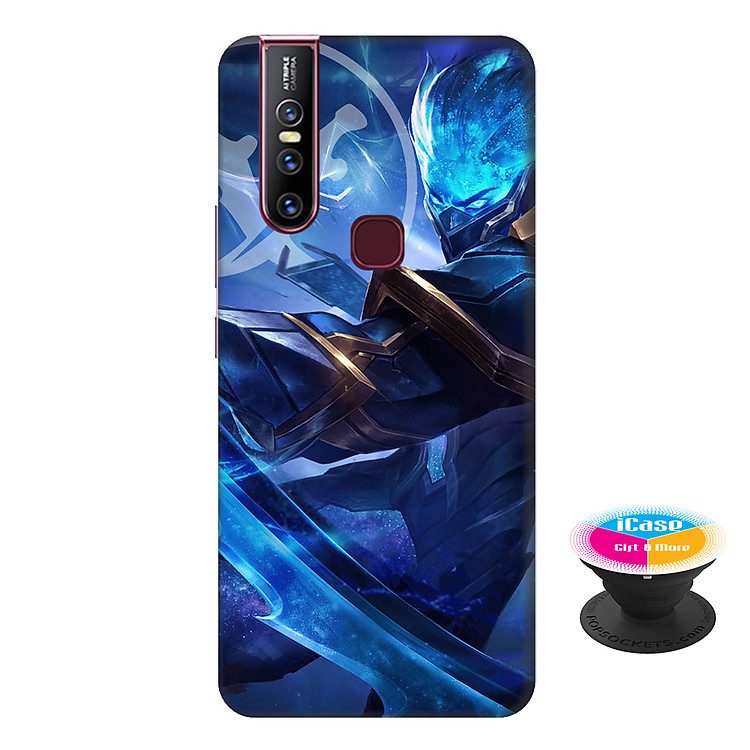 Ốp lưng nhựa dẻo dành cho Vivo V15 in hình Murad Đồ Thần Đao - Tặng Popsocket in logo iCase - Hàng Chính Hãng