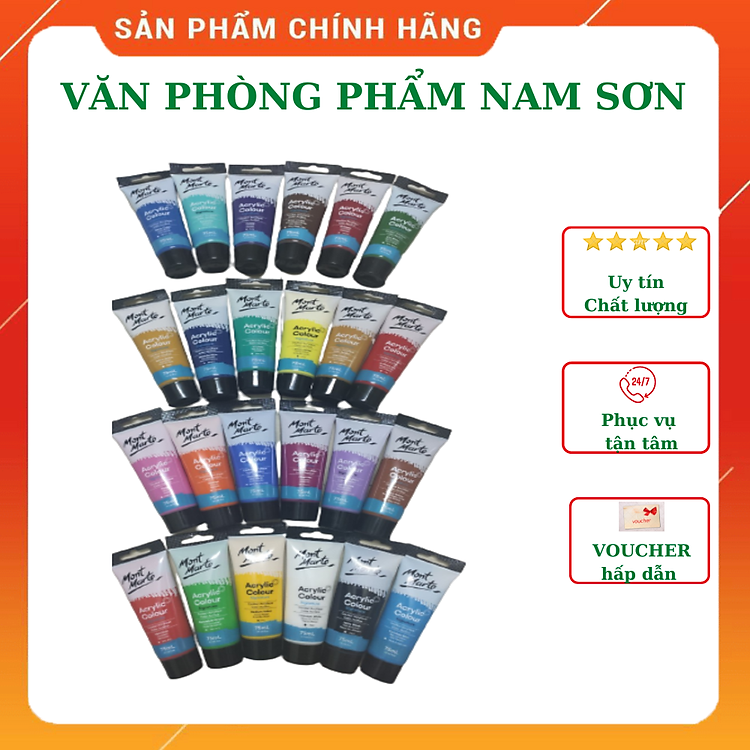 Màu Acrylic Colour Signature MONT MARTE (24 màu)