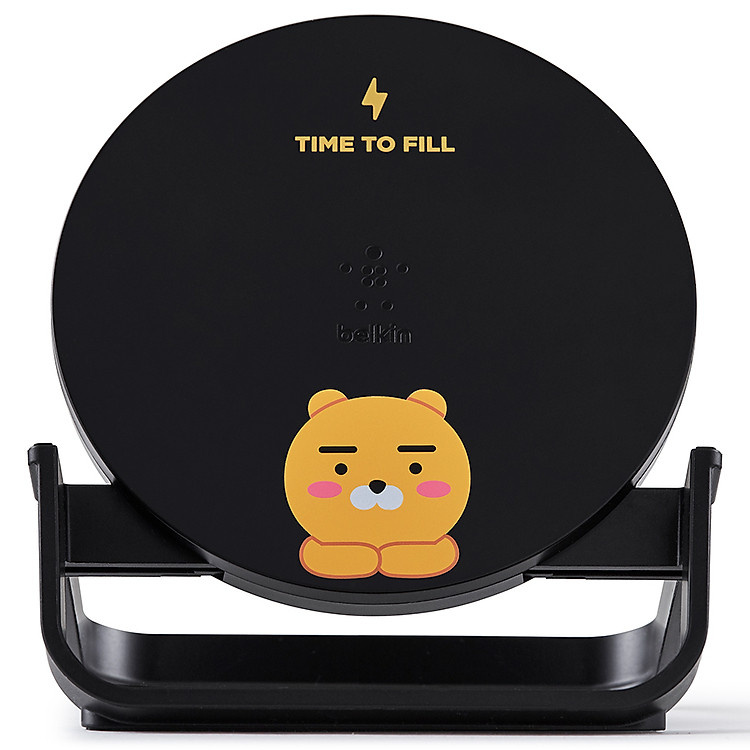 Đế Sạc Không Dây Belkin Hỗ Trợ Sạc Nhanh 10W Chuẩn Qi (Không Kèm Adapter) Dạng Đứng F7U108bt - Hàng Chính Hãng