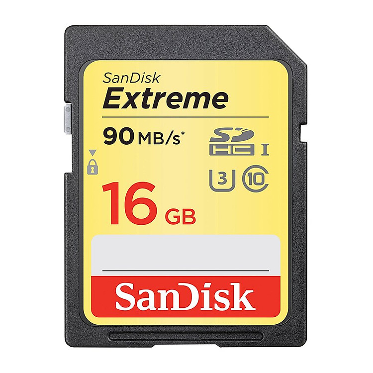 Thẻ nhớ SanDisk 16GB Extreme SDHC V30 90MB/40MB/s - Hàng Chính Hãng
