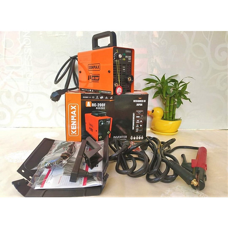MÁY HÀN KENMAX MINI DÙNG TRONG GIA ĐÌNH ARC-200F, CÔNG NGHỆ NHẬT BẢN, HIỆU QUẢ CAO KHI HÀN QUE 2,5 MM