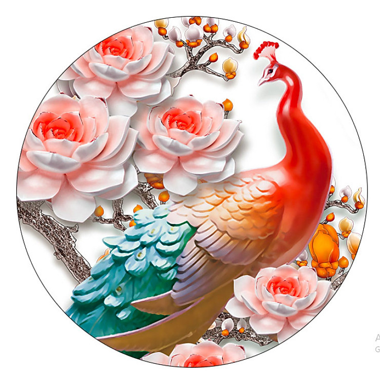 Sticker Decal Dán Tường 3D Mẫu Hoa Lá Cây Cỏ Zooyoo SK9386 - Ảnh 3