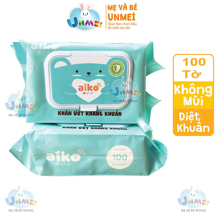 Tìm mua tại Avakids:Khăn Giấy Ướt Kháng Khuẩn AIKO 100 Tờ, tràn ngập Khuyến mãi, Ưu đãi