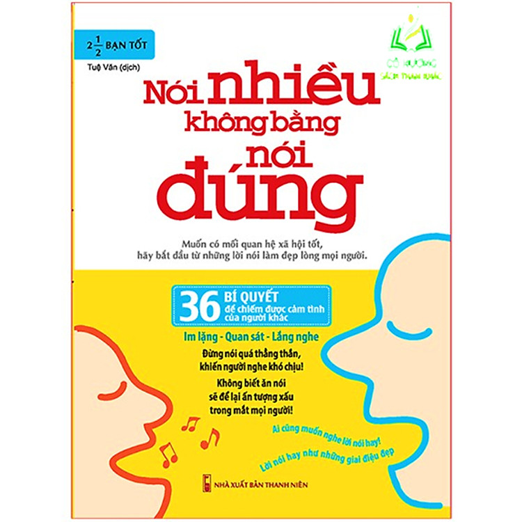 Nói Nhiều Không Bằng Nói Đúng – 36 Bí Quyết Để Chiếm Được Cảm Tình Của Người Khác (TB)
