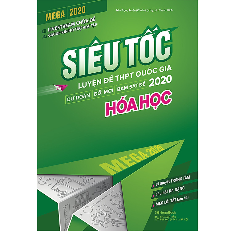 Sách Mega 2020 - Siêu Tốc Luyện Đề THPT Quốc Gia 2020 Hóa Học