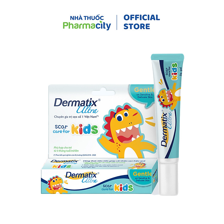 Gel Hỗ Trợ xử lý sẹo cho bé DERMATIX ULTRA KIDS sử dụng trên 3 tháng tuổi (Tuýp 5g)