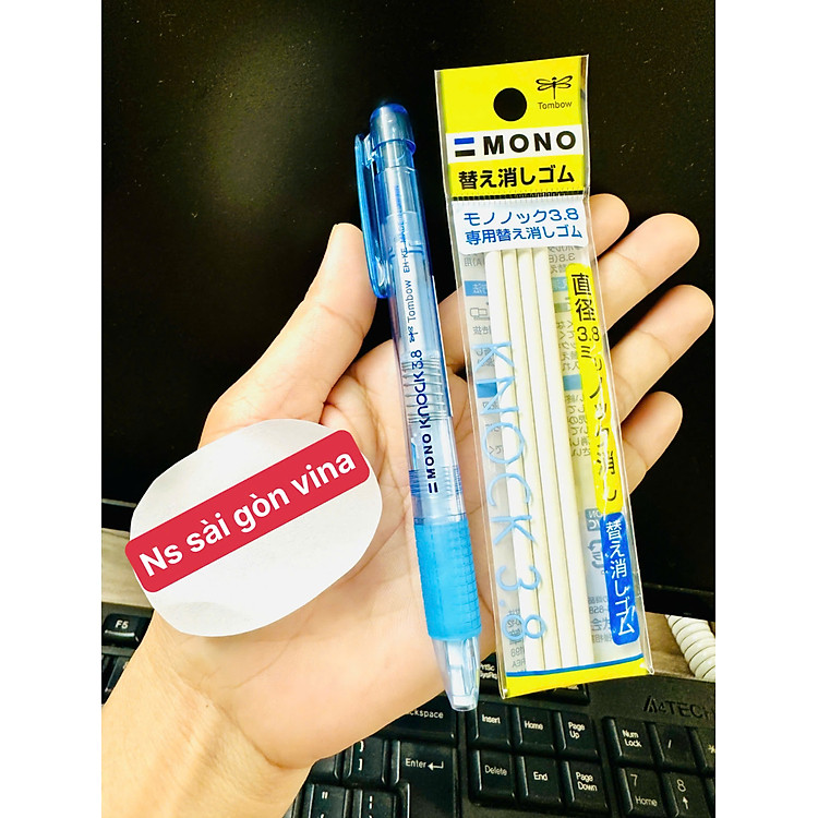 Gôm Bút Dạng Bấm Mono EH-KE 40 (4 cây) - Ảnh 2