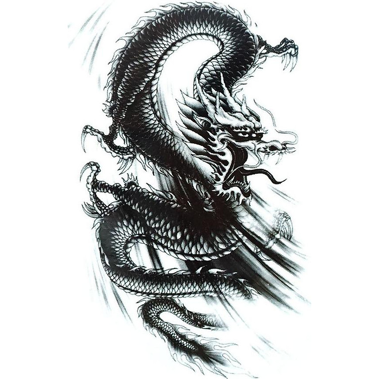 Hình Xăm Dán Rồng QSA168