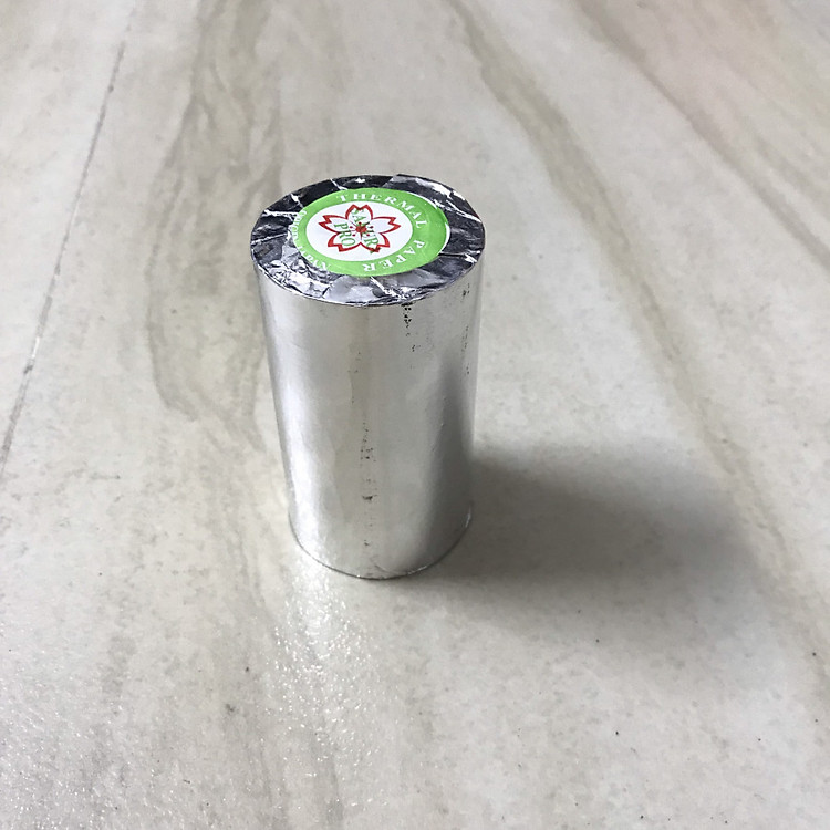 Cuộn giấy in nhiệt K80 phi 45 bọc bạc in bill, in hóa đơn